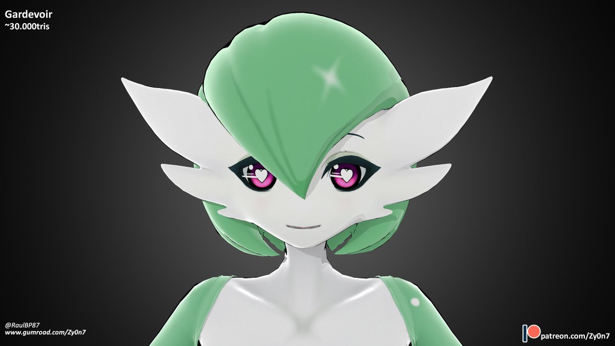 Gardevoir model is now available on http://www.gumroad.com/Zy0n7 Design bas...