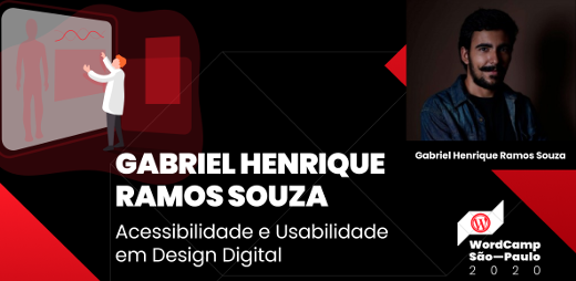 WPsampa's tweet photo. A hora e a vez do Design no WordCamp São Paulo 2020: Gabriel Henrique Ramos Souza [@gabrielhrs98] apresenta a talk “Acessibilidade e Usabilidade em Design Digital”. Ingressos e mais informações em https://t.co/J9DdxLSBy1 #WCSP202 #WordPress #Grátis 📐🖋️📏 https://t.co/3pJRu5chMy