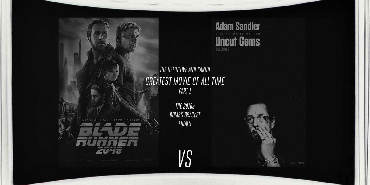 GREATEST MOVIE OF ALL TIME: PART 1BOMBS BRACKET FINALSA win here secures the film a spot in this group's Super 8 and means they have successfully survived both the Bombs Bracket and Part 1. Winners will join the Blockbusters Bracket winners in the final bracket.