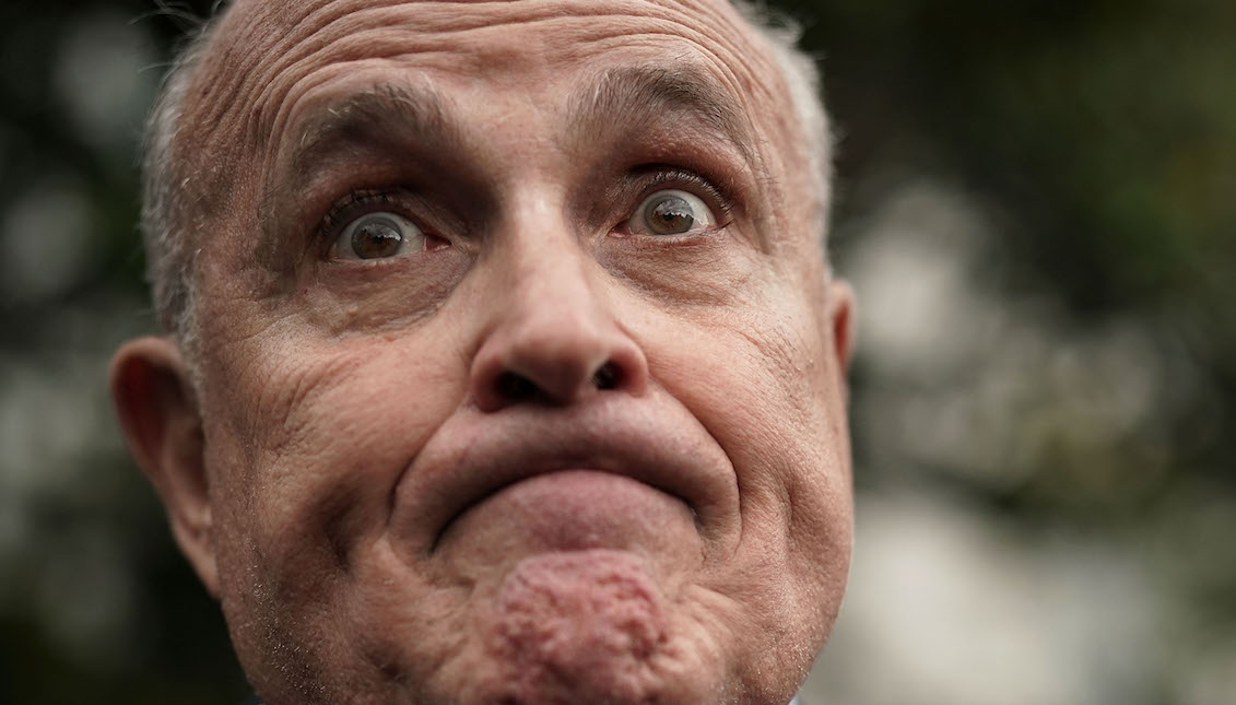 (RUDY GIULIANI) Please RETWEET this thread—as it's the worldwide debut of a new Proof of Corruption excerpt. By popular vote, our subject is Rudy Giuliani, a man who helped pervert the 2016 election and aims to do the same in 2020. Preorder links are in my bio and the next tweet.