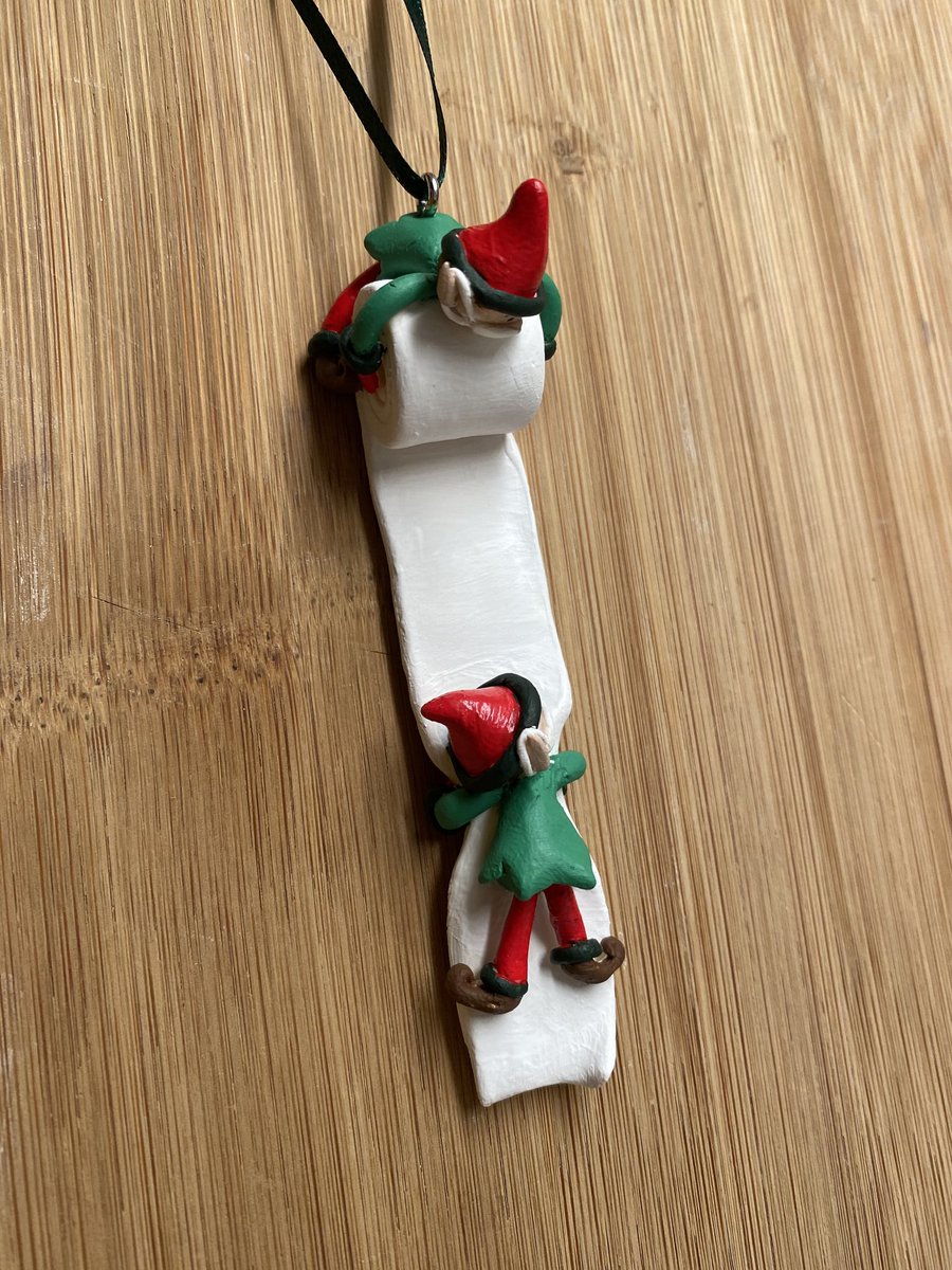 inspiredbyckc's tweet photo. Hang in there! Year #2020 will end soon. These two little Elves know just how tough this year has been!
New #ornament from my #etsy #christmas #hanginthere #elfornament #toiletpaper #pandemicornament #masks #bathtissue #handmade #polymer #StrongerTogether https://t.co/pqR3a09nWt https://t.co/nbtvT0w8LD