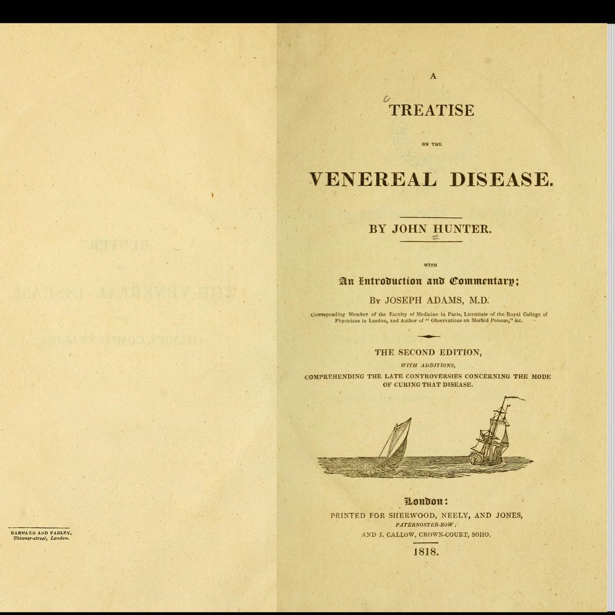 When the patient (possibly Hunter) contracted both gonorrhea and syphilis, Hunter considered his hypothesis ‘proven'. He wrote about it in "A Treatise on the Venereal Diseases" in 1786 and it muddled the field for 50 years. Whoops. An early foray into experimental confounding/12