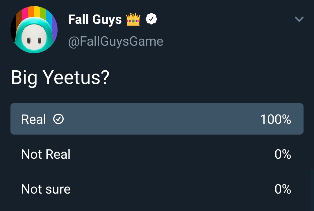 FallenGuyFG's tweet photo. @FallGuysGame 100% real https://t.co/WC6og6Wd5V