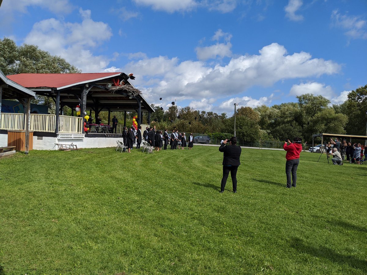 21 more <a href="/wasseabinwhs/">Wiky High School</a> school graduates honoured today @ #Wiikwemkoong Thunderbird Park. Proud of <a href="/WikyBoardEd/">The Wiikwemkoong Board of Education</a> graduates &amp; their 2019-2020 Principal @maureenpeltier8 &amp; high school staff for effectively facilitating their journey.Miigwech <a href="/DukePeltier/">Space Investor</a> &amp; <a href="/Faymus1/">Fay Zoccole</a> for inspiring words