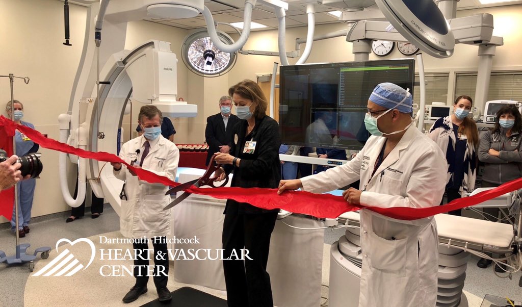 Dartmouth-Hitchcock Heart and Vascular Center (@dhheartvascular) on Twitter photo It’s official! Our <a href="/DartmouthHitch/">Dartmouth Health | Inactive</a> <a href="/DHHeartVascular/">Dartmouth-Hitchcock Heart and Vascular Center</a> newly upgraded electrophysiology lab was opened today with our ribbon cutting ceremony by <a href="/DrMarkCreager/">Mark Creager</a> <a href="/ECGMD/">Dr. Kevin Kwaku</a> <a href="/JoanneConroyMD/">Joanne Conroy</a>. Thank you to all who worked to make this a reality and to all those who celebrated with us! ♥️ It’s official! Our <a href="/DartmouthHitch/">Dartmouth Health | Inactive</a> <a href="/DHHeartVascular/">Dartmouth-Hitchcock Heart and Vascular Center</a> newly upgraded electrophysiology lab was opened today with our ribbon cutting ceremony by <a href="/DrMarkCreager/">Mark Creager</a> <a href="/ECGMD/">Dr. Kevin Kwaku</a> <a href="/JoanneConroyMD/">Joanne Conroy</a>. Thank you to all who worked to make this a reality and to all those who celebrated with us! ♥️