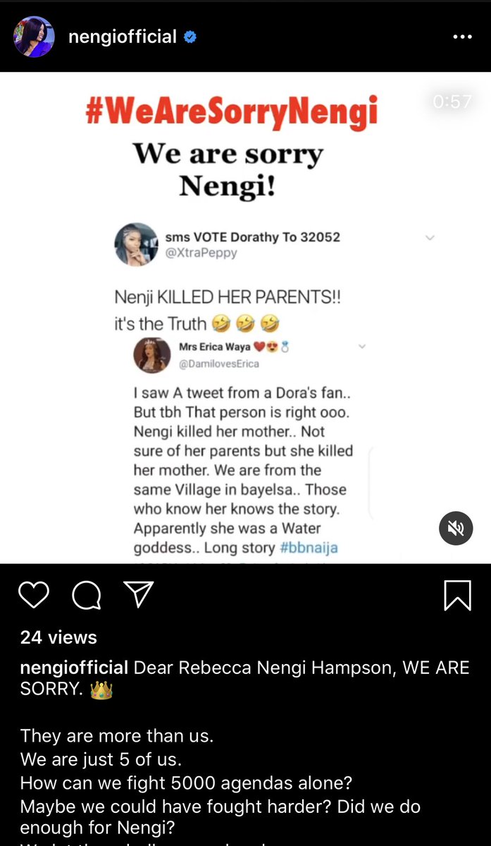 TheeBibbs's tweet photo. Nengi’s recent IG post omg 😫😫😫 who has tissue? Oh God! #WeAreSorryNengi  #bbnaija https://t.co/LJsBlWyJmH