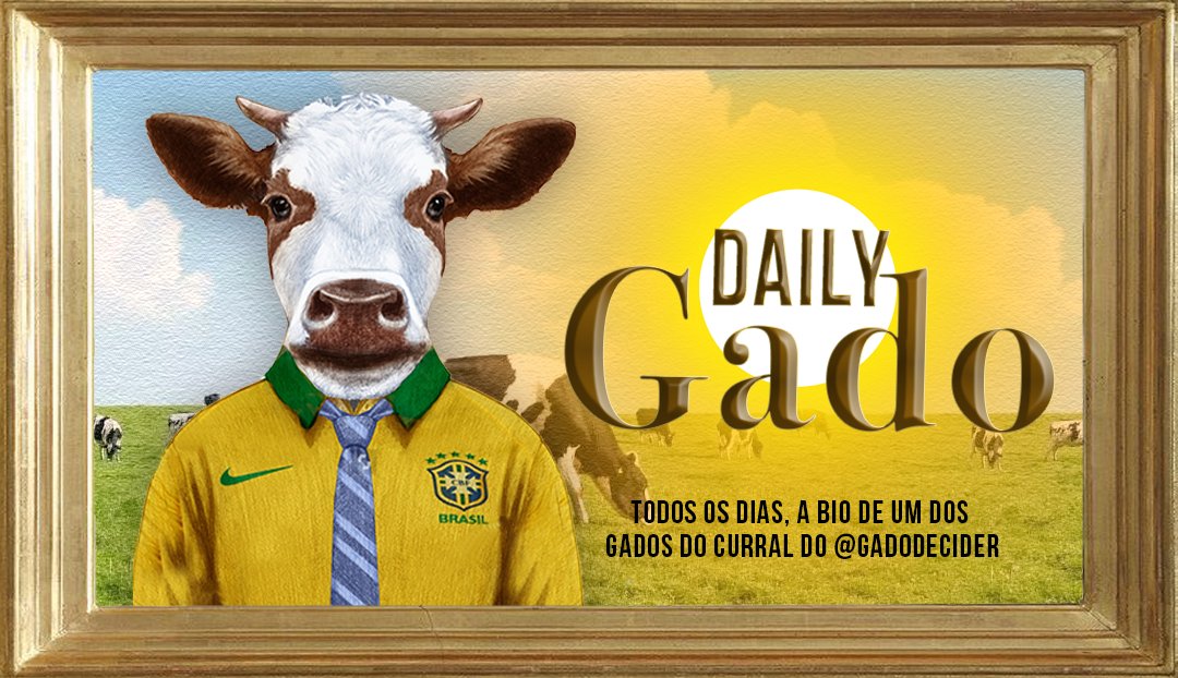 Para sua apreciação, a bio do #DailyGado de 13 de Junho: 'Conservadora, robô do Bolsonaro Brasil acima de tudo, Deus acima de todos!' #BiosReaças