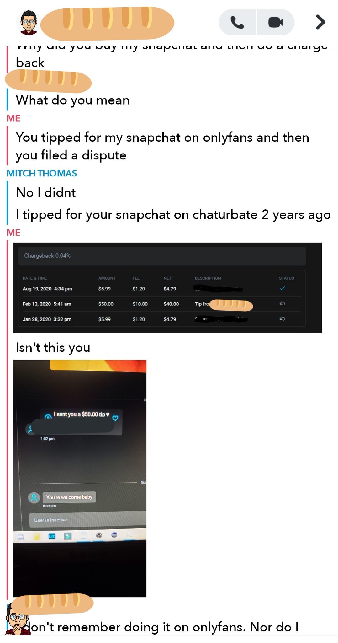 Onlyfans dispute charge