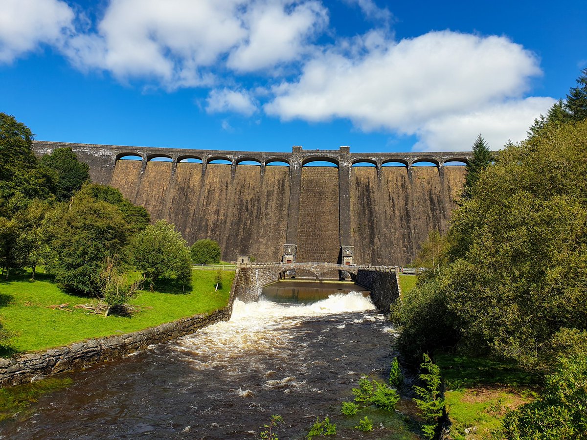 Claerwan dam, opened in 1952.