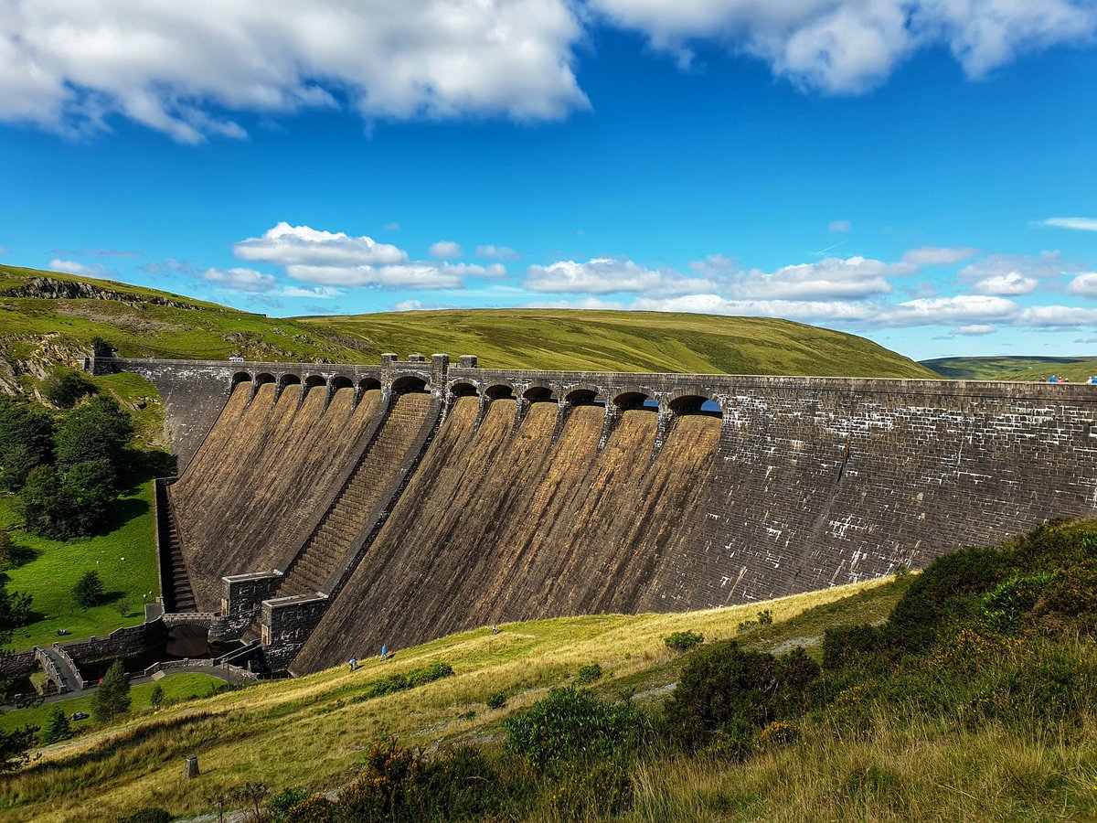 Claerwan dam, opened in 1952.