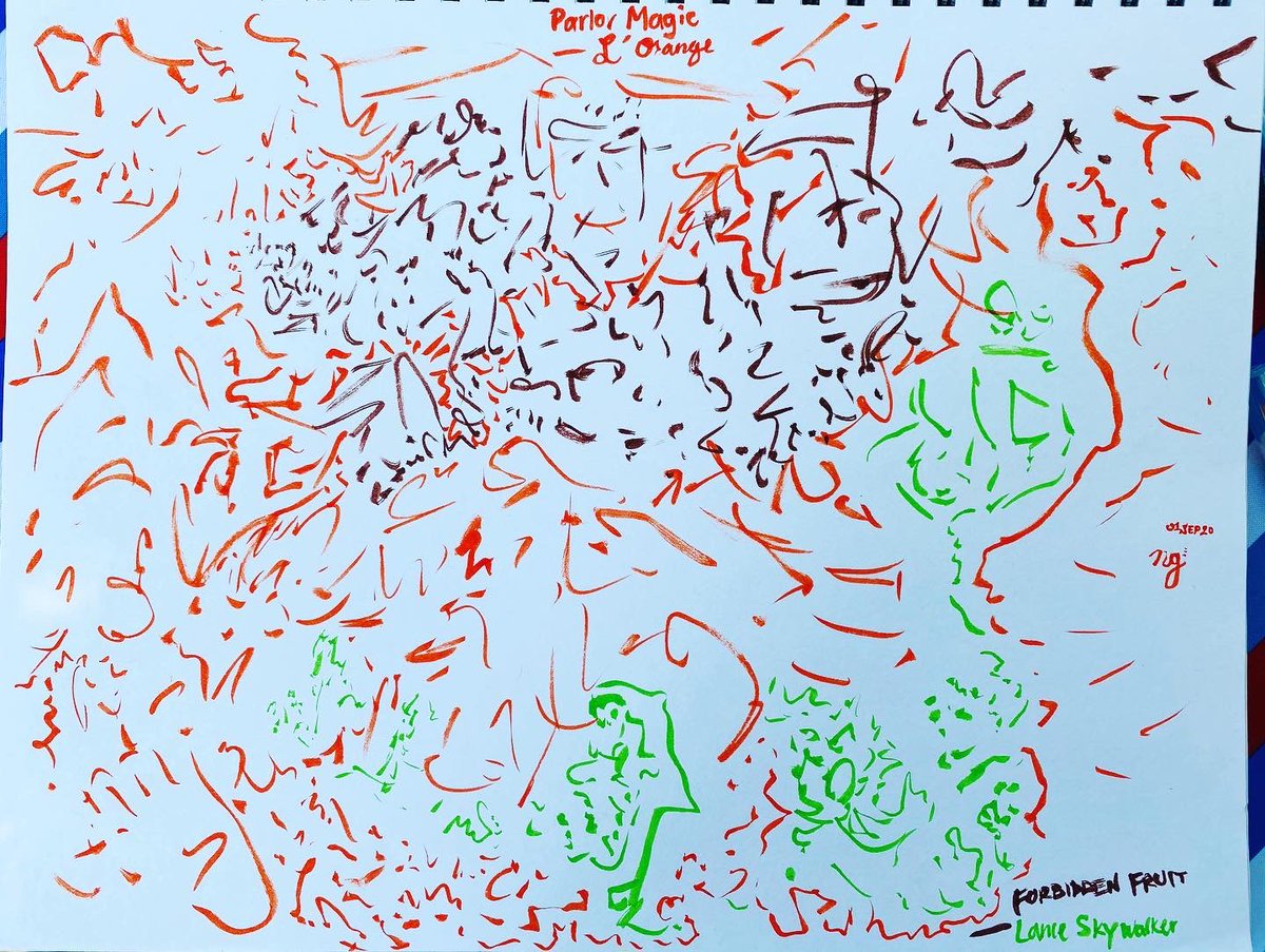 Drew a series of “transcript improv” art, drawn in response to songs or podcasts. Most of these are done in a continuous motion, kind of an ecstatic expressionThoughts on what I should do with these?