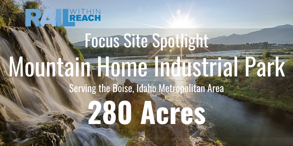 UnionPacific's tweet photo. Focus Sites are shovel-ready properties served by Union Pacific. With 280 acres serving the Boise, Idaho area ready for construction, the Mountain Home Industrial Park connects your growing business to the rest of the nation - and beyond. #RailWithinReach https://t.co/xZwSS8SYkt https://t.co/xtuaBTIQKR
