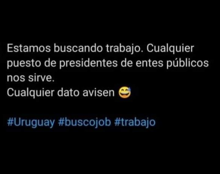 libernes's tweet image. #uruguay #trabajo #buscojob #PRESIDENTE