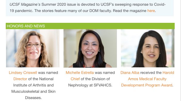 Congrats to Dr. Diana Alba on her Harold Amos Faculty Development Award!