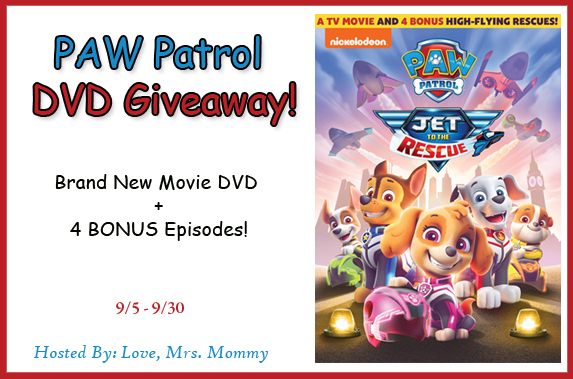 aarlreviews's tweet photo. Check out this awesome giveaway hosted by @lovemrsmommy The PAW Patrol: Jet to the Rescue DVD Giveaway! See it here on @aarlreviews
https://t.co/8NHNX4dCro

#giveaway #win #entertowin #PawPartolGiveaway #JetToTheRescue #PawPatrol #dvdgiveaway #PawPatrolGiveaway https://t.co/PLFG3quIPY