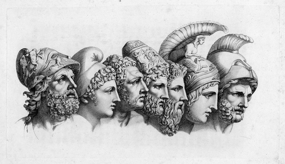 0zmnds's tweet photo. Menelaus, Paris, Diomedes, Odysseus, Nestor, Achilles and Agamemnon https://t.co/4sbNOYAqN9