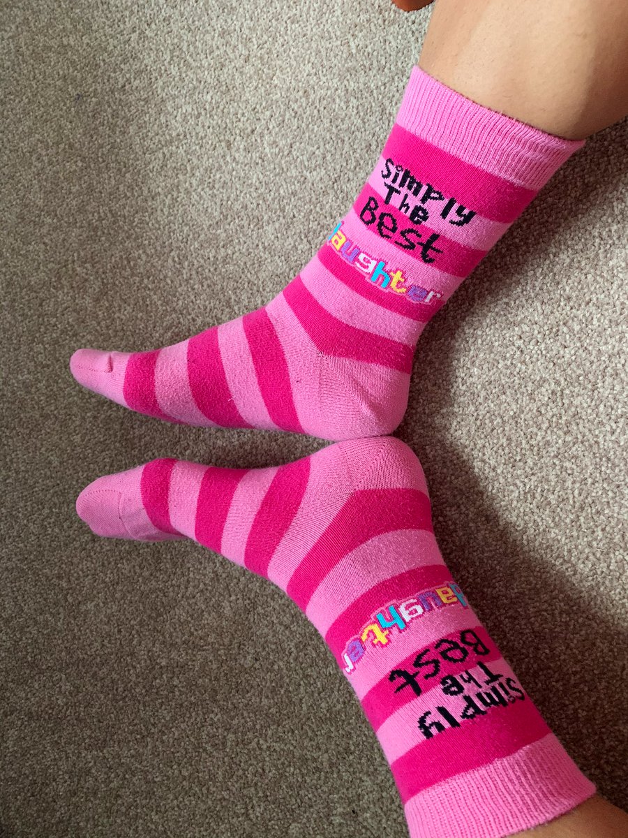 jade_bell14's tweet photo. Surely my parents had to buy me a pair of these 😂❤️

I believe we are into the final three now.. 😱

#SockDown #Day164 #FocusPositive https://t.co/Mrp3qEFMKo