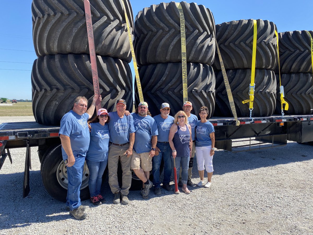 Saw the Williams brothers and the #bigbud747 crew off this morning but not without one last interview with <a href="/maxarmstrong/">Max Armstrong</a> and the crew at <a href="/agbizweek/">This Week in Ag</a>.  Great people, and a great story!!  It’s off to a new life in Montana on <a href="/GoodyearFarm/">Titan & Goodyear Farm Tires</a> #LSWTires.  <a href="/PearsonCattle/">Mike Pearson</a> <a href="/TheChadColby/">Chad E. Colby</a>