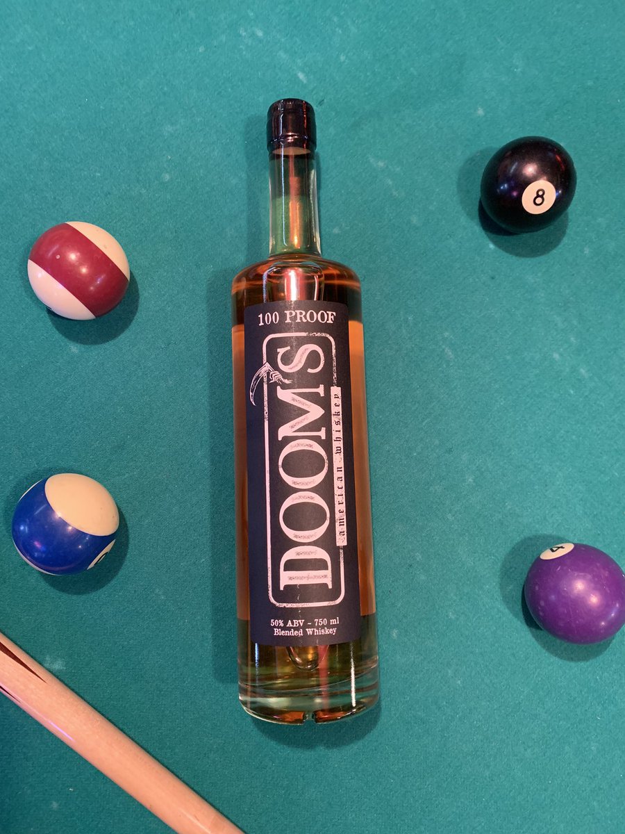 One Hundred Proof Whiskey, Never Behind The 8 Ball. 🥃🥃🔥🔥 DoomsWhiskey.com