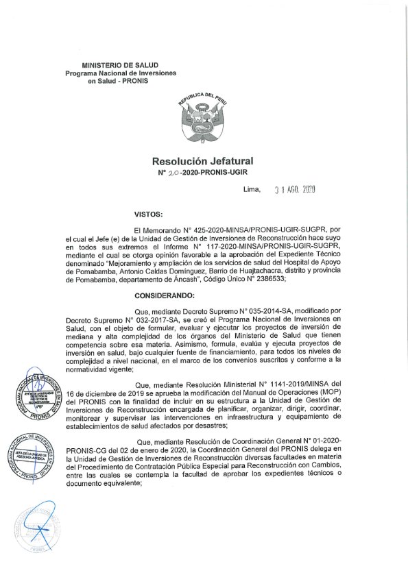 ComiteTecnico's tweet photo. Se aprobó EXPEDIENTE TÉCNICO del Hospital de Pomabamba, por un monto de más de 132 millones de soles: pueblo y sociedad civil organizada ¡CON  LUCHAS, SI HAY VICTORIAS! ¡VIVA POMABAMBA! https://t.co/vUxL96crR8