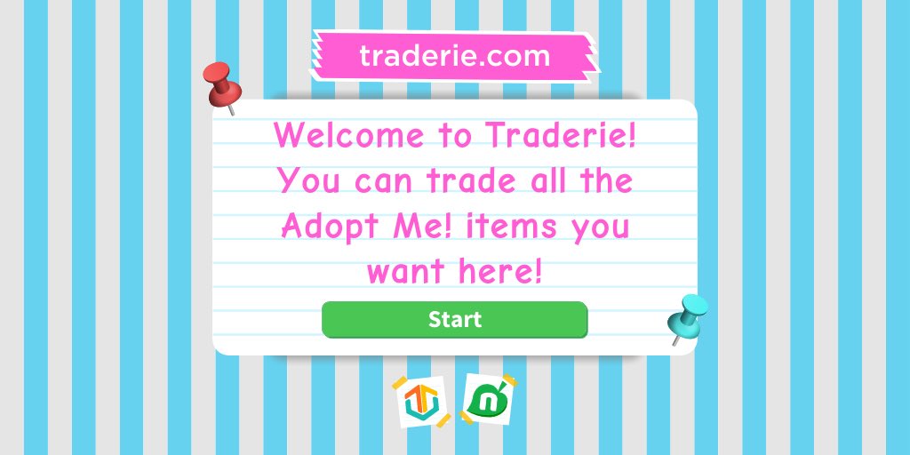 Nookazon on X: Hello Nookzonians! Check out our new site called Traderie:  your one-stop shop for all in-game trades! From rare pets to your favorite  vehicles, you can trade all your Adopt