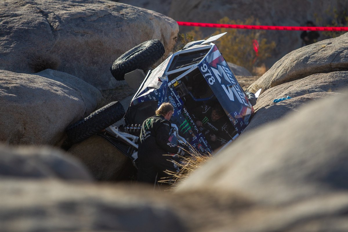 KingoftheHammer's tweet photo. Ever just have "one of those days"?

The @CanAm UTV King of the Hammers will make you or break you... but a bad day racing is ALWAYS better than a good day at work.

See you on the Lakebed.

#Ultra4Racing #KOH2021 #UTV #GoFast #RecoveryWednesday https://t.co/lMie7bDMez
