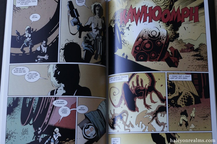 Hellboy comic artist Mike Mignola and writer Dave Gibbons ( Watchmen ) take on the tale of the Xenomorph in Alien Salvation, first published in 1993. This edition is a hardcover reprint - https://t.co/OBCDtXBdoL #artbook #illustration #comics @artofmmignola @DarkHorseComics 