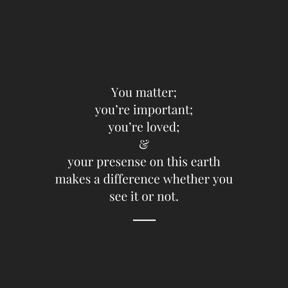 #YouMatter