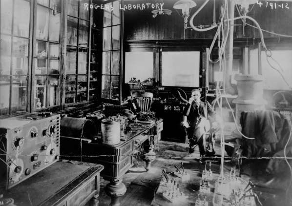 11At the Western Union lab, Tesla flourished. He designed AC motors and power systems — many that seemed to have appeared in his mind fully formed. He patented his work, too. Soon, George Westinghouse, a fellow inventor reached out. He wanted to make Tesla a rich man.