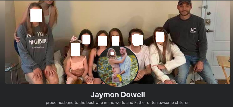 The new  #KyleRittenhouse fundraiser is hosted by Jaymon Dowell of Gastonia NC, proud father of 10 children & newly married. When he's not fundraising for murderers he's eating hot sauce straight:  https://www.facebook.com/jaymon.dowell.735 Not sure where  is going but it'd be hilarious if a scam