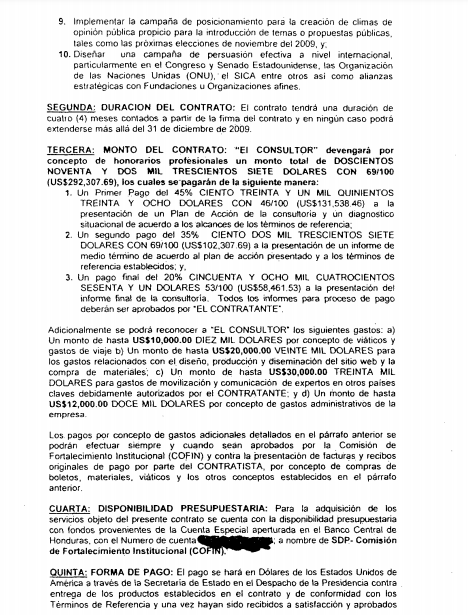 Cuando CLS apoyó el golpe en Honduras (2009), y poco después firmó contrato con el gobierno, no existían las redes, pero si que usaron estrategias de noticias falsas contra los defensores de Zelaya, y CLS las facturaba por la creación y difusión en medios. https://www.documentcloud.org/documents/6669376-271756-Honduras-Chlopak-Leonard-Schechter-And.html