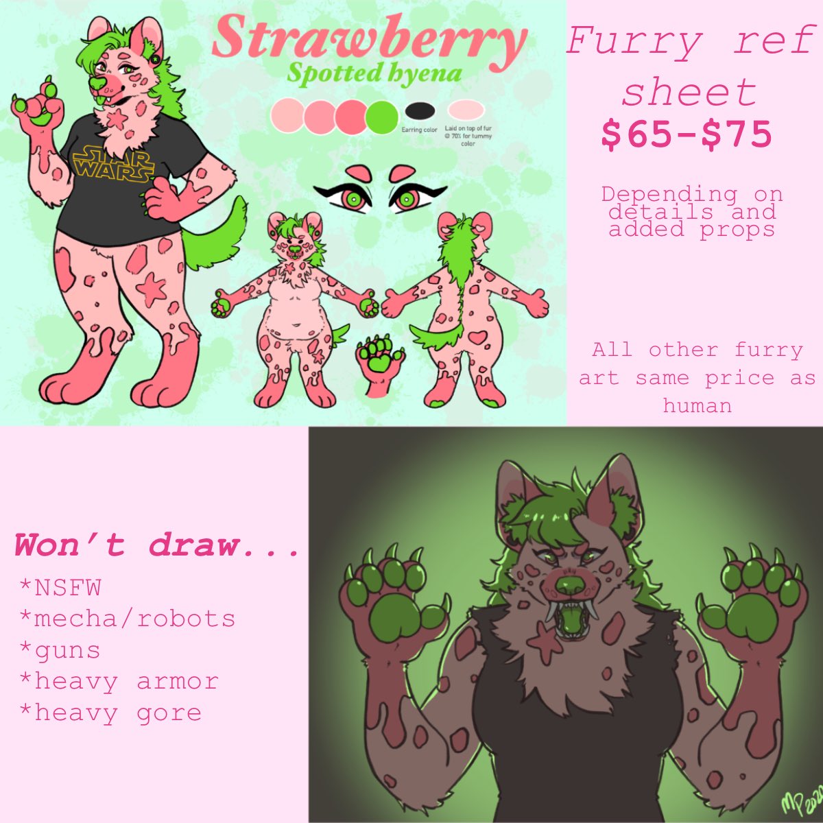 Hey, I'm Pinky and I am a queer artist with ADHD! I love drawing cute girls and using bright colors. ?

TERFs/pedos/zoos/racists/Tr*mp supporters get out, my page is not for you!!!

COMMISSIONS ARE ALWAYS OPEN. 