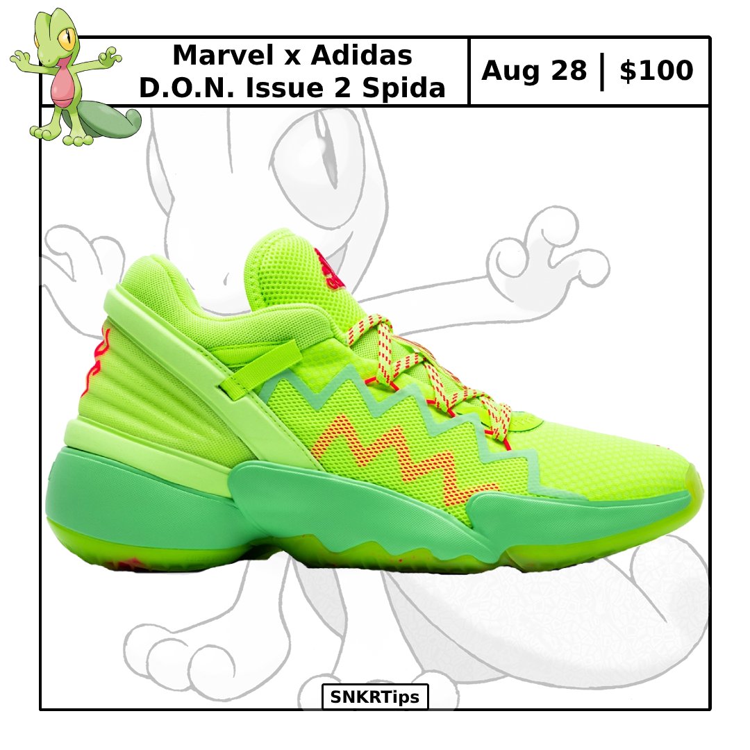 SnkrTips's tweet image. Price: $500
1 Pair
Sz. 11(1)
Condition: 10/10 New in Box
#Marvel x #Adidas D.O.N. Issue 2 #SpidaSense
Releases on August 28 | Retail price $100

Contact: DM/SNKRTips@gmail.com

@Marvel @Adidas #SNKRTips @Pokemon #Pokemon #Treecko