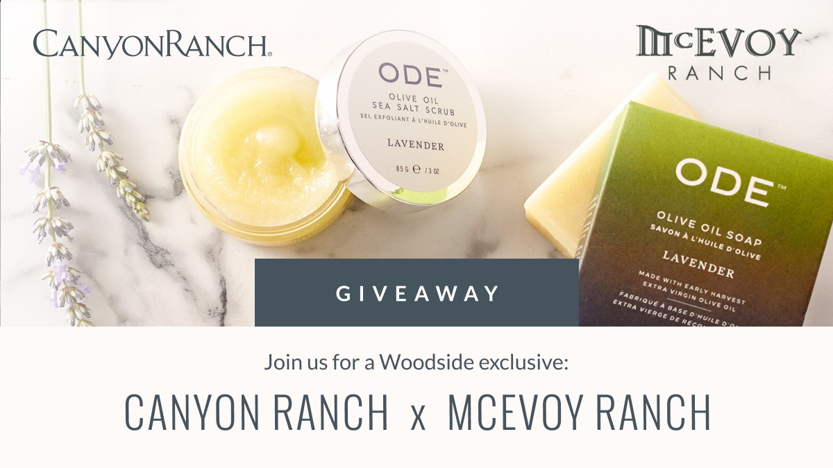 Enter to win an exclusive McEvoy Ranch collaboration pampering gift set! To enter- retweet this post and make sure you follow @canyonranch and @mcevoyranch. Winners will be notified Wednesday 9/9 at 12PM PDT. #giveaway #LiveCanyonRanch #CanyonRanchWoodside