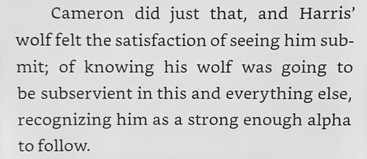 A common conceit of shifter fiction is possessiveness, the subservience of one of the two partners, and also referring to the id part of yourself as “the wolf” because it’s a tangible personality trait.