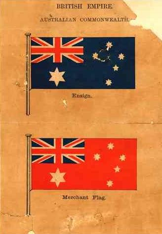 Canberra on Twitter: 3, 1901: Prime Minister Edmund Barton announced the winner of a design competition for a new Australian flag. The new flag was flown for the first time