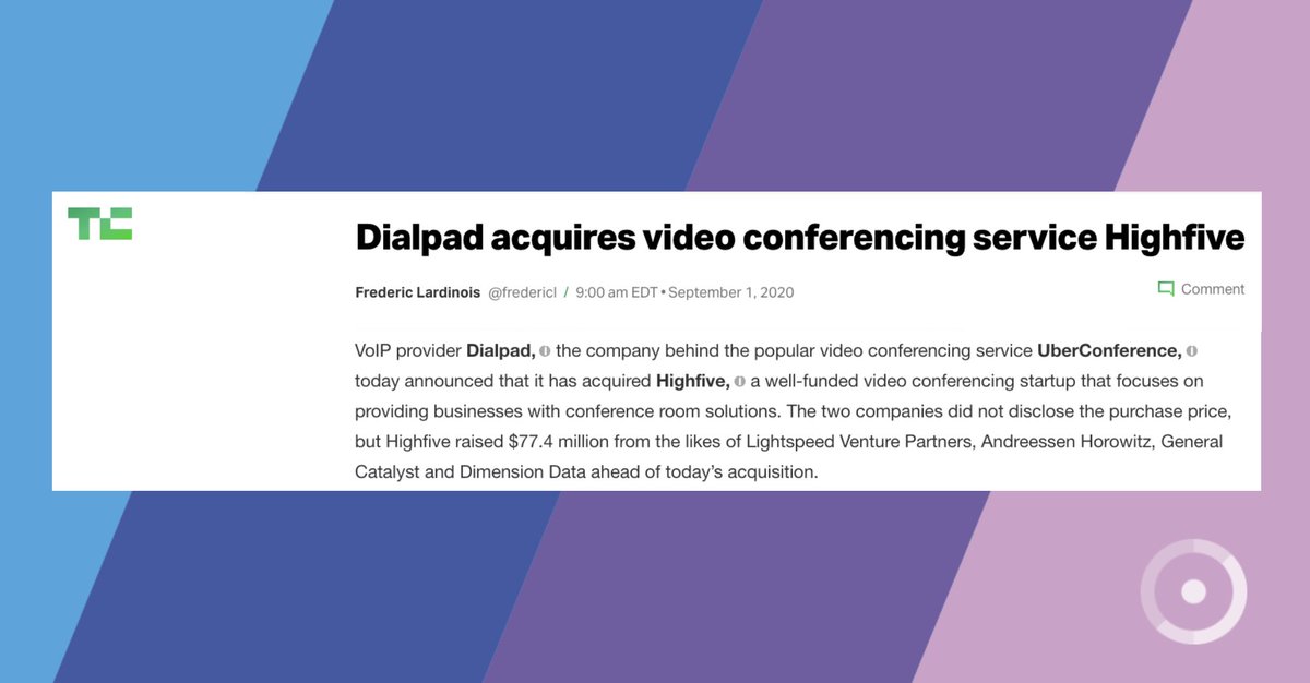Highfive (@highfivehq) on Twitter photo Extra! Extra! 🗞️In case you missed it, some big moves over in the worlds of #Highfive and @DialpadHQ this week!
Via <a href="/TechCrunch/">TechCrunch</a> highfive.social/techcrunch
#techcrunch #dialpad #videoconferencing #remotework #callcenter #wfh Extra! Extra! 🗞️In case you missed it, some big moves over in the worlds of #Highfive and @DialpadHQ this week!
Via <a href="/TechCrunch/">TechCrunch</a> highfive.social/techcrunch
#techcrunch #dialpad #videoconferencing #remotework #callcenter #wfh