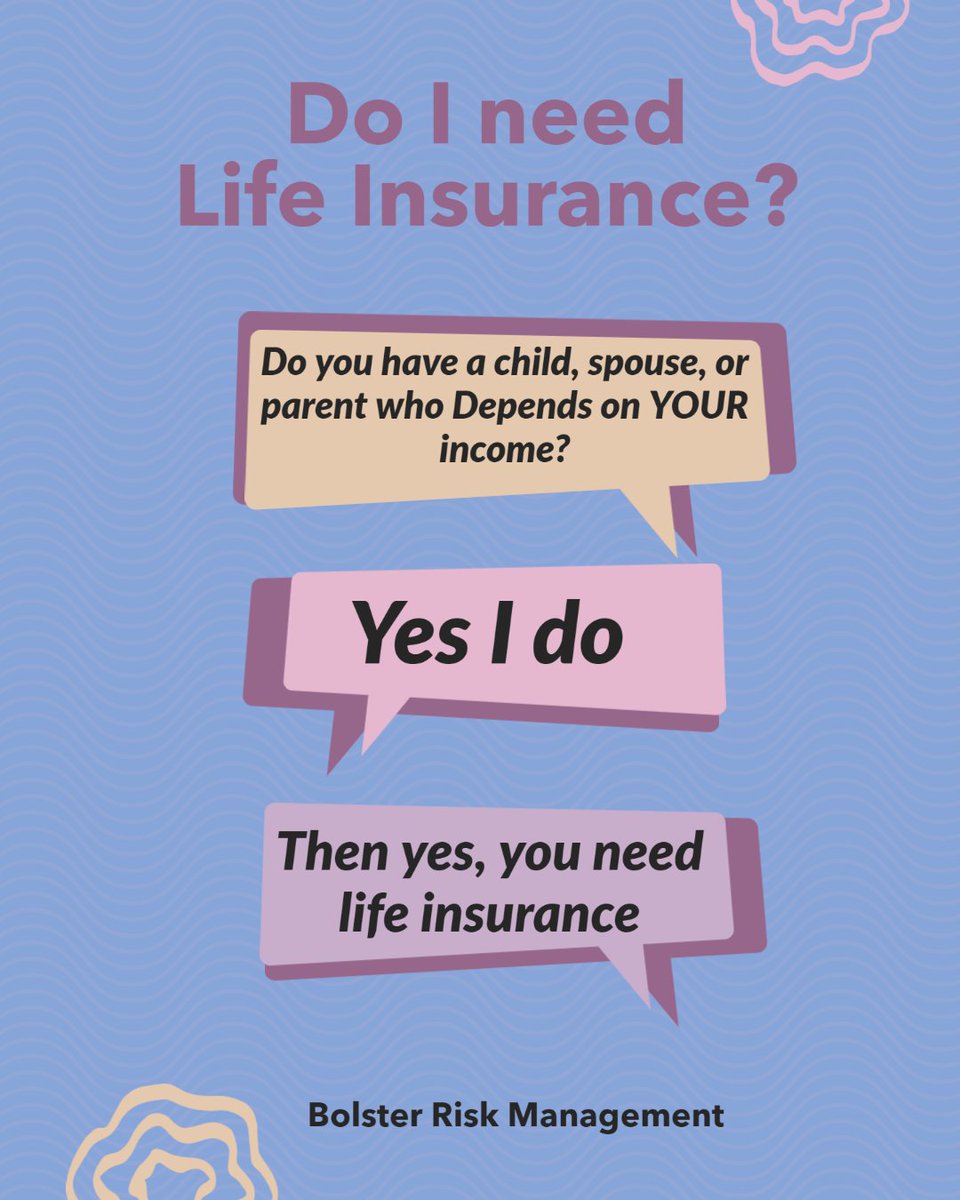 BolsterRisk's tweet image. #DoINeedLifeInsurance
#Yeah
#nah
#SheBeRight
#BolsterRiskManagement