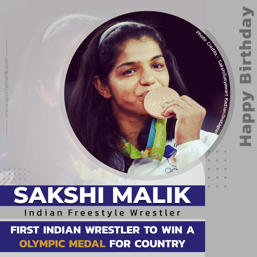 sportsmatik's tweet photo. #Sportsmatik wishes a very #HappyBirthday to #SakshiMalik, who has been consistently doing well for India over the years and has a decorated wrestling career with several records

https://t.co/pW0ElfXd5M

#happybirthdaysakshimalik #indianwrestling #athletics #sports #indianfemale https://t.co/ZGSasIgkWs