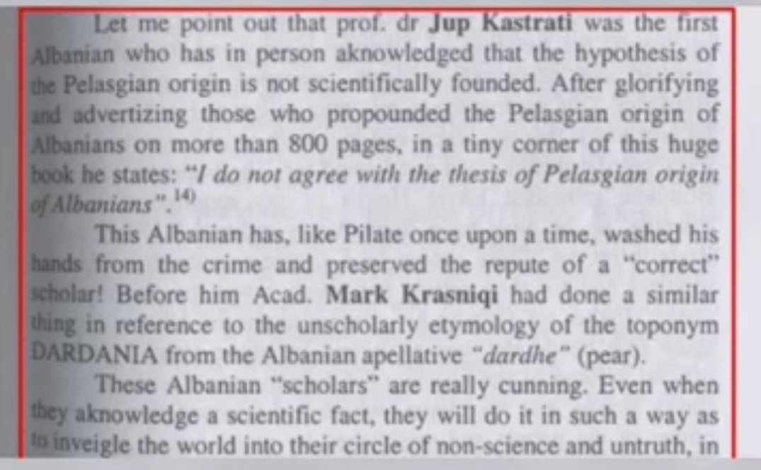 24) As I matter of fact, even many Albanian historians doesn't believe in this modern theory about Albanians having Illyrian or Pelasgian origin.But I am going to explain that more into details later... 