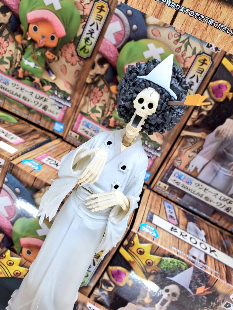 ゲームパニック堺 V Twitter プライズ 本日新入荷 ワンピース Dxf The Grandline Men ワノ国 Vol 7 全2種 ワンピース ブルック チョッパー プライズ 堺 クレーンゲーム ufoキャッチャー