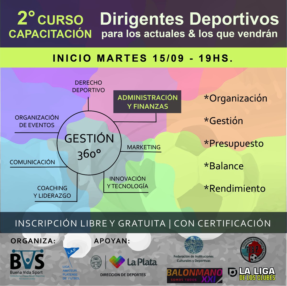 lapfutbol's tweet photo. #2doCurso Gracias a los disertantes que se suman al 2do Curso Capacitación para Dirigentes Deportivos GESTIÓN 360° @ngobbi @legal_bourgeois @galmirati @Gaston_Berra
Eje ADMINISTRACIÓN Y FINANZAS
INICIO 📆Martes 15/09 🕖 19hs
GRATUITO | CERTIFICADO
📝 https://t.co/plCVHUzGMx https://t.co/1cbHRHLk3R