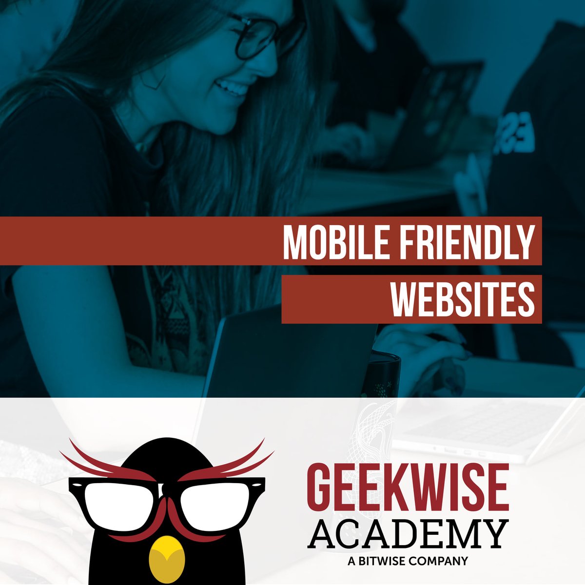 Mobile Friendly Websites #virtualcourse starts next week on Sept. 7th! Learn how to build responsive websites, CSS frameworks, advanced layout techniques with Flexbox, and Photoshop. The course takes place Monday and Wednesday from 6 - 9 pm.

Sign up! ➡️ geekwiseacademy.com