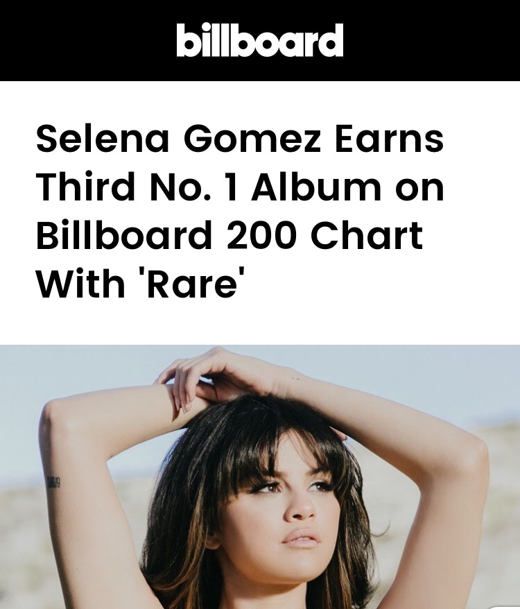Well,here the thread ends.. But I will leave this here ... Selena Gomez. The singer who had 3 albums at #1, a single at #1 that was solo #1 on all US platforms. The Instagram's most influential woman, winner of AMA's, VMA's and the EMMY winner series.YES THAT’S SELENA GOMEZ 
