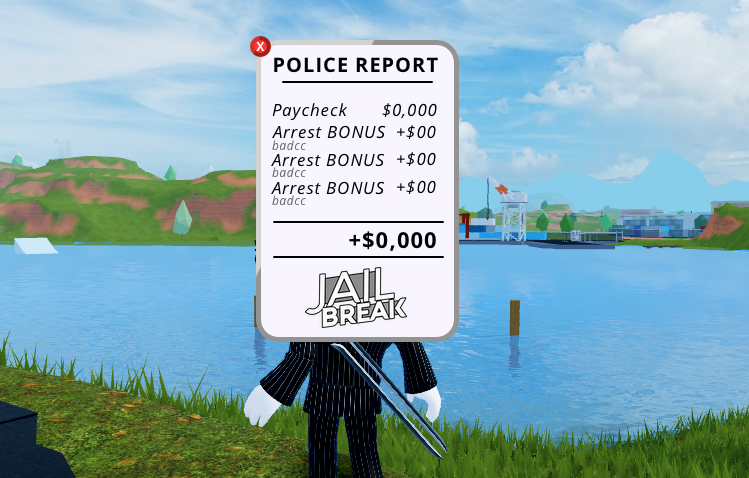 Asimo3089 On Twitter Here S A Sneak Peek Of The New Receipt Showing Your Earnings On Police We Ll Be Awarding Bonus Cash For Correct Arrests If You Stay On The Team For - badimo robux earnings