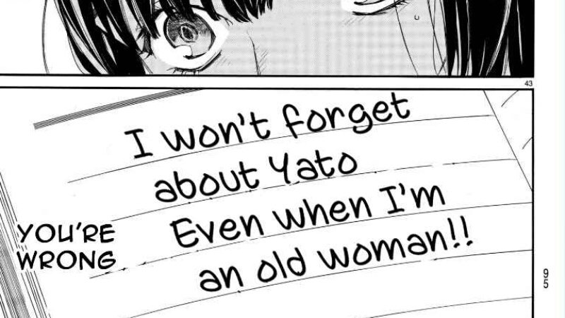 This is the last thing Yato read. Hahahahahaha hahahaha I'm not crying, you're crying.