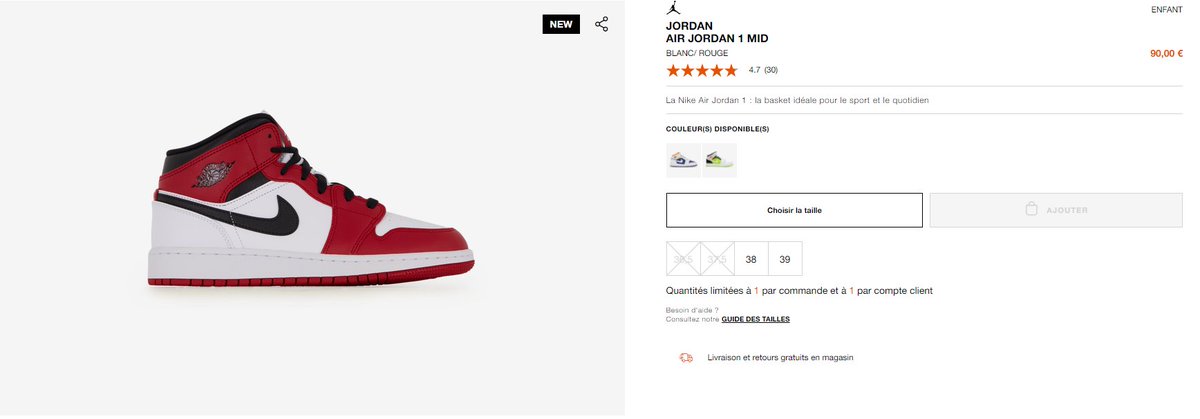 magasin courir basket jordan