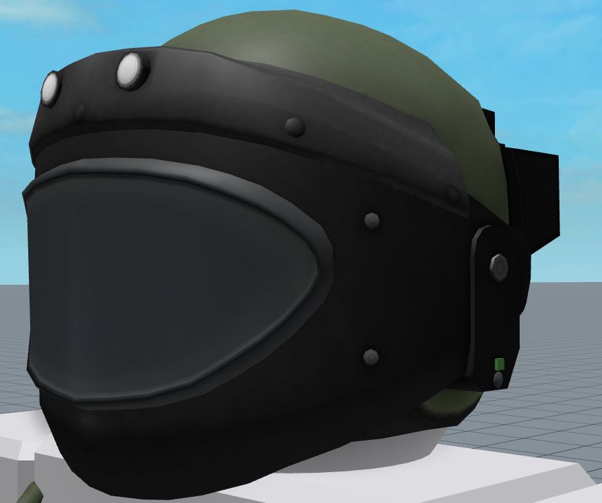 John Drinkin On Twitter Eod Helmet Is Separate From The Collar Too - how to make a helmet in roblox studio
