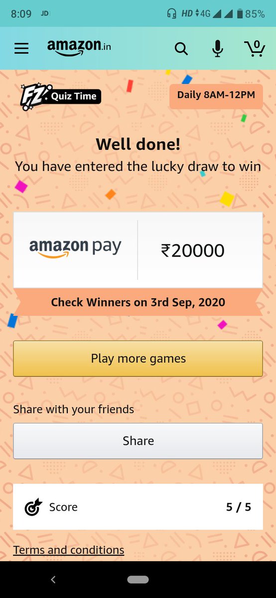 DeepSin45054428's tweet image. #AmazonQuiz #Deepsingh
