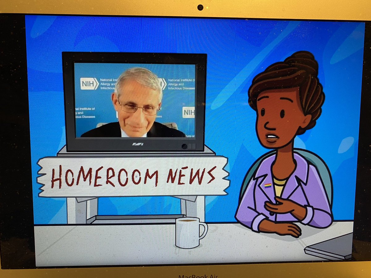 LgteachS's tweet photo. I was so excited today to finally use BrainPop to introduce the role of famous scientists. To our surprise, Dr. Fauci was on BP! #AvidLearners inquiring into modern day scientists❤️@SeminoleTrails https://t.co/zH4wfJDHNz